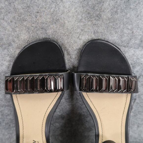 Kenneth Cole Shoes Womens 6 Sandal Wedge Pump Ankle Strap Fashion Reaction Black - Picture 8 of 14